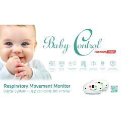   Baby Control Premium Twins 2 db extra nagyméretű érzékelőlappal 2 teljes értékű készülék egy csomagban